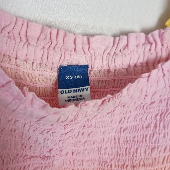 Old Navy Girls Dress 5T Smocked Fit & Flare Flutter Sleeve Printed NWT $34.99 - Picture 5 of 6